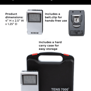 TENS 7000 (TENS/EMS) 4 CANALES RECARGABLE - Imagen 3